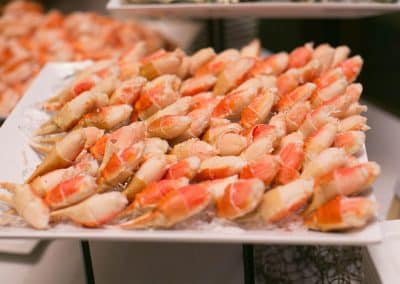 Chefs Table Dignity Health Party | a plate of crab claws