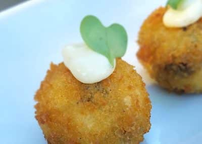 Goat cheese and Asparagus Croquettes